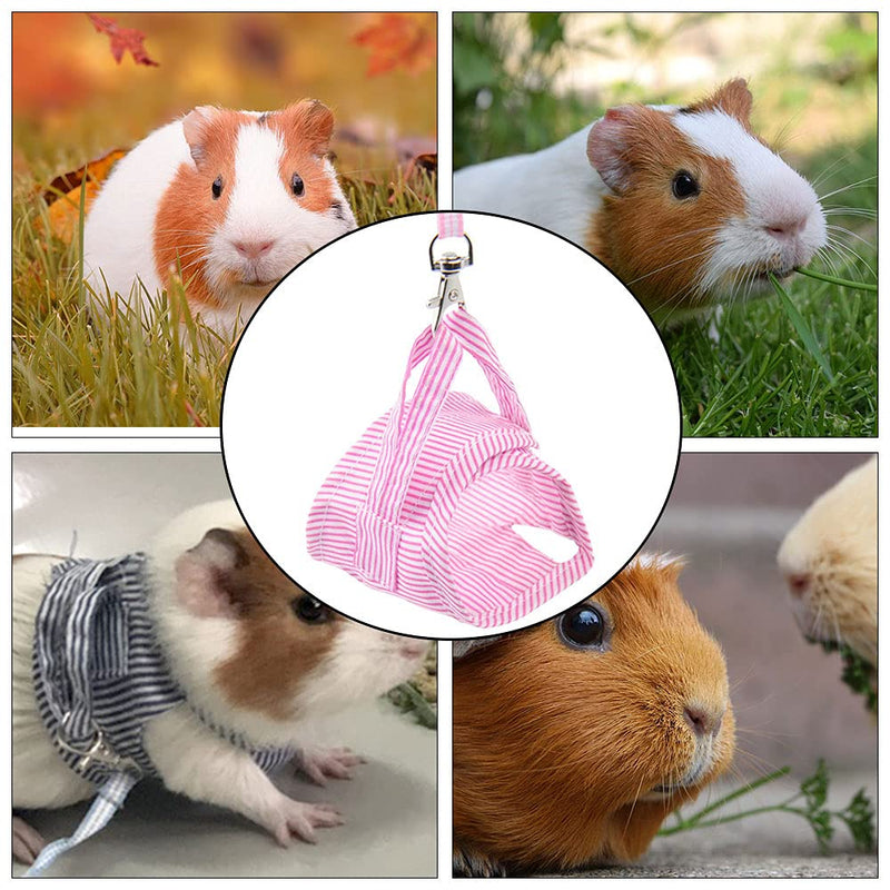 Small Animal Harness Leash Ferret Harness Outdoor Walking Vest Harness for Chinchilla Rat Squirrel Hedgehog Ferret Outdoor Walking Clothes (PInk S) - PawsPlanet Australia