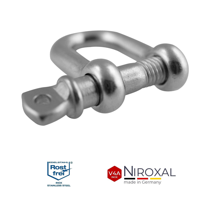 NietFullThings 5 mm extension chain made of stainless steel breaking load max 900 kg with screw connector and shackle made of V4A fastening set for hanging punch bag hammock hammock chair 5 mm | Chain length: 150 cm = 1.5 meters 1 extension set - PawsPlanet Australia