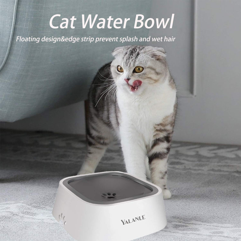 [Australia] - YALANLE Dog Bowl Pet Water Bowl No-Spill Dog Water Bowl Slow Water Feeder Vehicle Carried Pet Water Dispenser 35oz Feeder Bowl for Dogs/Cats 