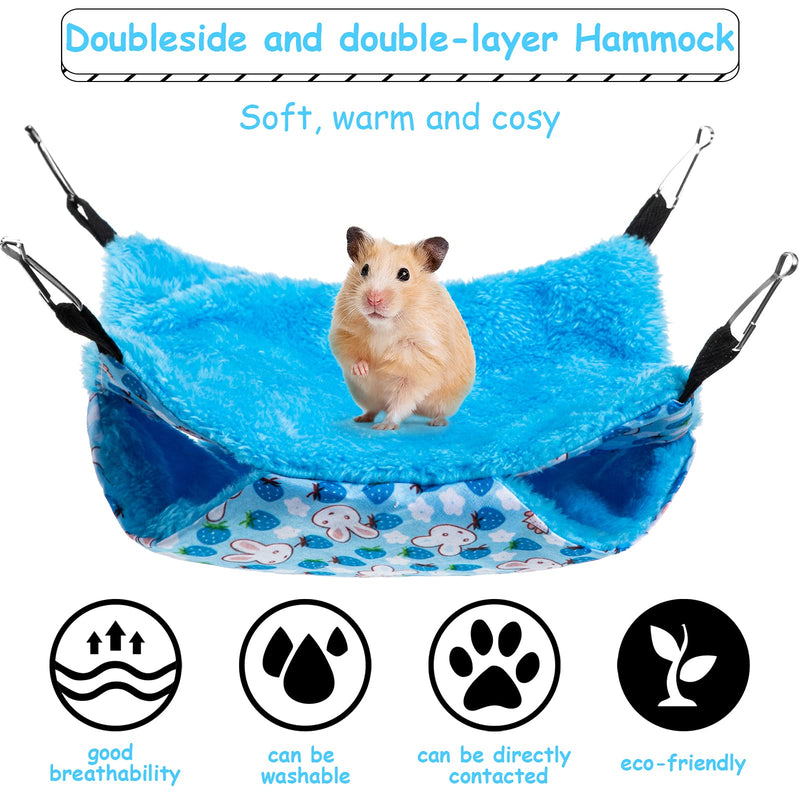 6 Pieces Guinea Pig Hamster Hanging Hammock and Toys Hamster Guinea Pig Colorful Toys Cage Accessories Small Pet Cage Hammock Hideout Tunnel Cave for Hamster Rat Guinea Pig Squirrel Rabbit Small Pets - PawsPlanet Australia