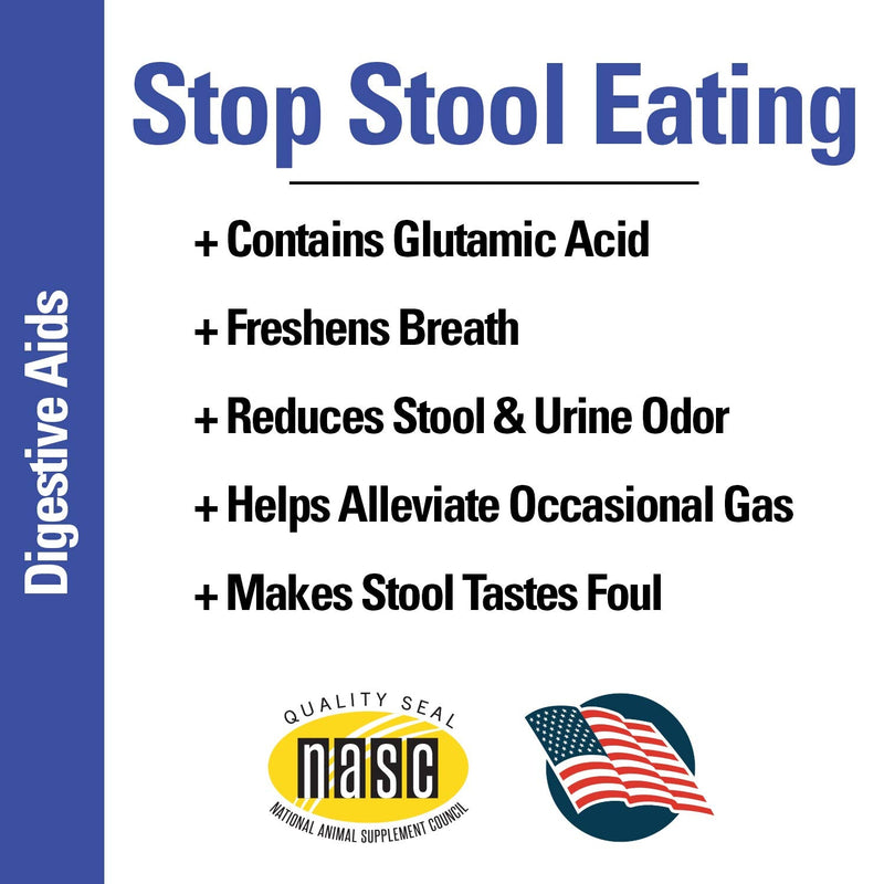 Vet Classics Stop Stool Eating Pet Health Supplement for Dogs – Dog Breath Freshener – Stops Dogs from Eating Stool – Enzymes, Probiotics 60 Chewablet Tablets - PawsPlanet Australia