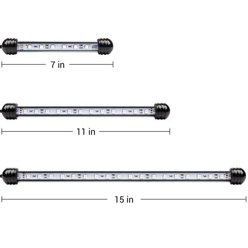 NICREW Submersible RGB Aquarium Light, Underwater Fish Tank Light with Timer Function, Multicolor LED Light with Remote Controller, 7 Inches 7 inch - PawsPlanet Australia