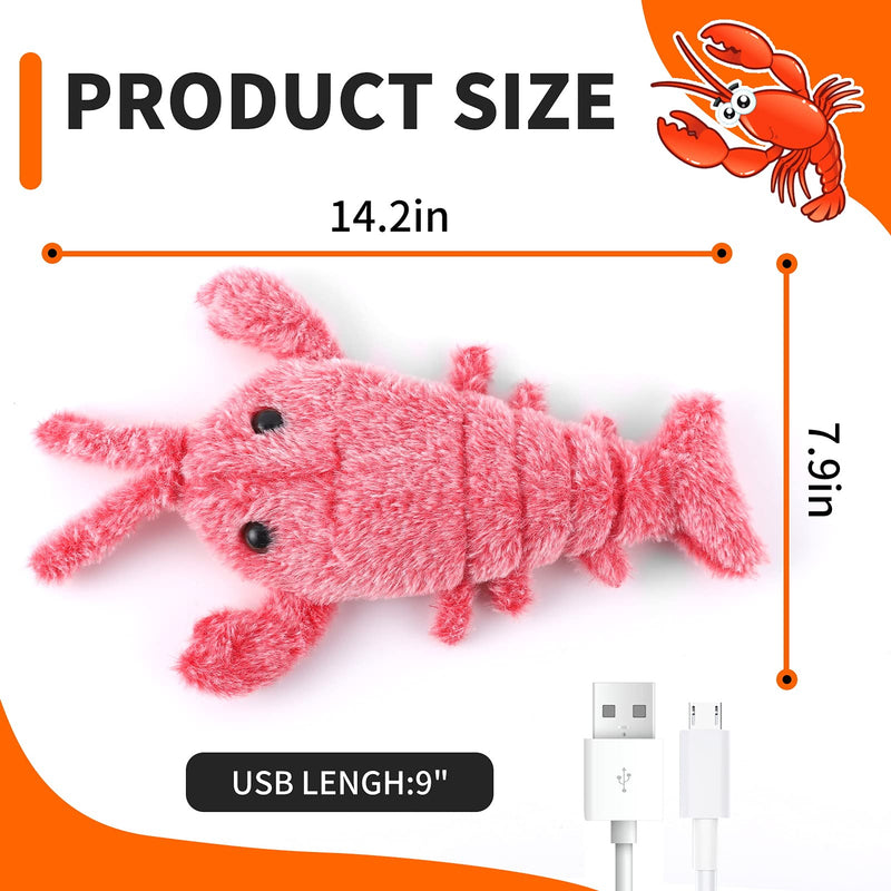 Huinsh Flopping Fish Cat Toy with Catnip Bag- Motion Kitten Toy, Plush Interactive Cat Toys, Fun Toy for Cat Exercise,Pet Exercise USB Charging Toys 12 * 7.5* 3inch - PawsPlanet Australia