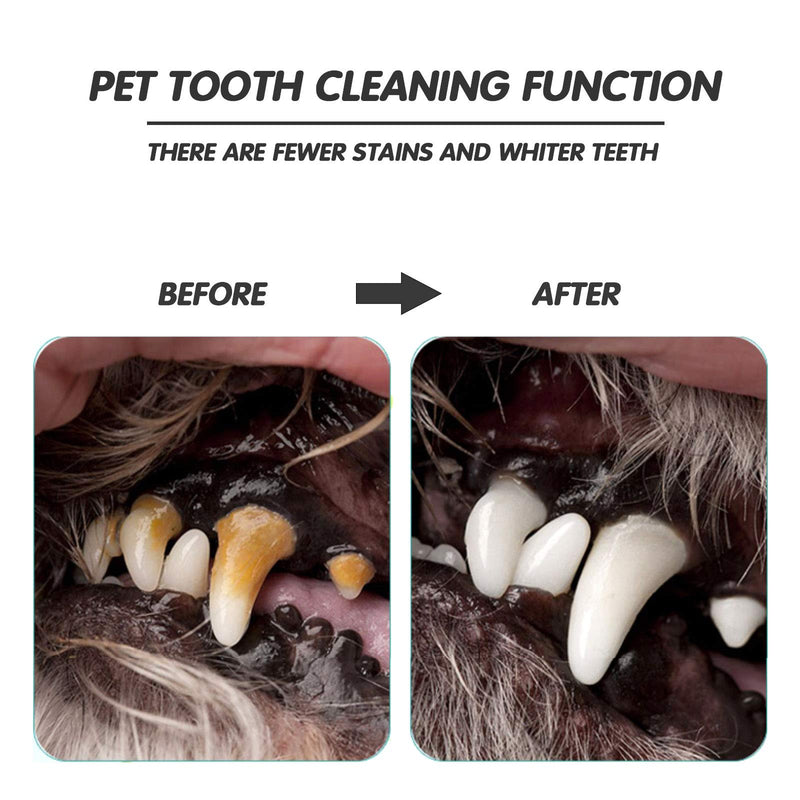 THETHO Pet Rubber Molar Dog Toothbrush Teeth Cleaning Toys for Pets Chew Dental Hygiene Cleaning Oral Care - PawsPlanet Australia