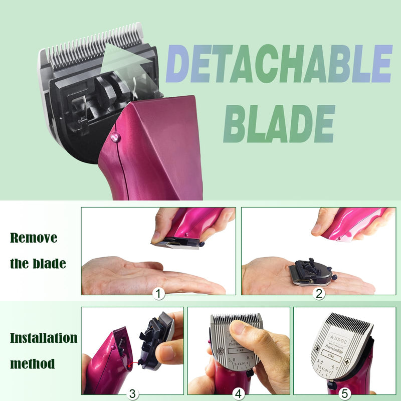 Animal 5-in-1 Adjustable Fine Blade, Cutting Length 0.7-3mm, Compatible with Wahl/Moser Arco, Bravura, Chromado, Creativa, Figura and Motion, 1 Piece - PawsPlanet Australia