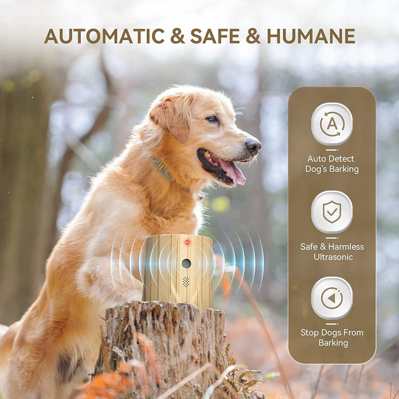 Anti-bark device, ultrasonic dog repeller trainer device, stop bark anti-barking agent with recording playback, safe effective dog barking deterrent outdoor for large medium small dogs - PawsPlanet Australia
