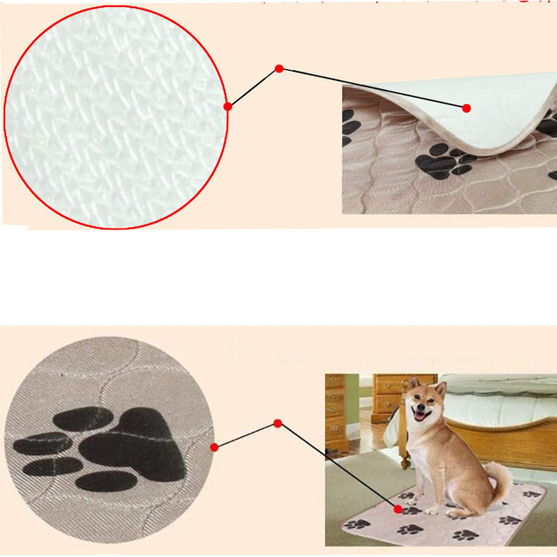 HPiano Washable Reusable Dog Pee Pads,Fast Absorb Training Mat with Non-slip Bottom Training Mats for Dogs Whelping Pads for Dog Crate 70x80 cm - PawsPlanet Australia