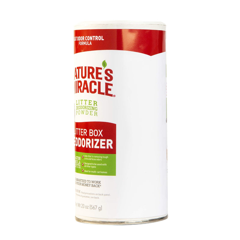 Nature's Miracle Litter Box Deodorizer, 20 oz, Litter Deodorizing Powder, Cat Odor Control Formula - PawsPlanet Australia