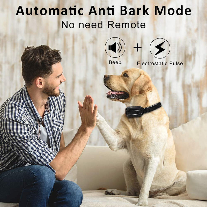 [Australia] - Dog Training Collar ,Shock Collars For Dogs With Remote For 2000Ft Range, 3 Modes Rechargeable Dog Shock Collar with LED Light, Adjustable Beep/Vibration/Shock Bark Collar for Small Medium Large Dog 