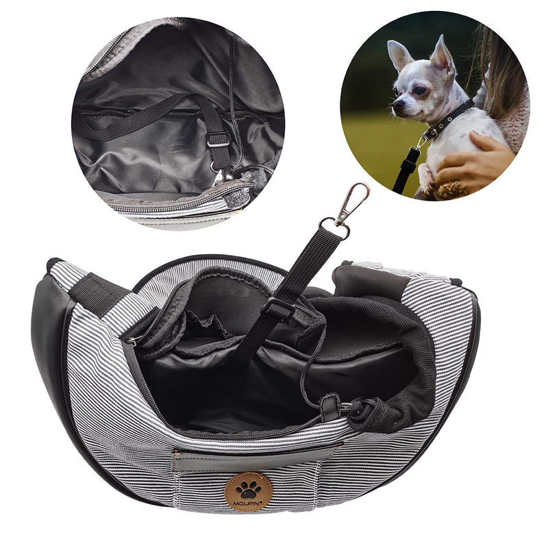 MQFORU Pet Carrier Dog Cat Small Puppy Shoulder Bag Travel Tote Hands Free Collapsible Sling Backpack (Coffee) Coffee - PawsPlanet Australia