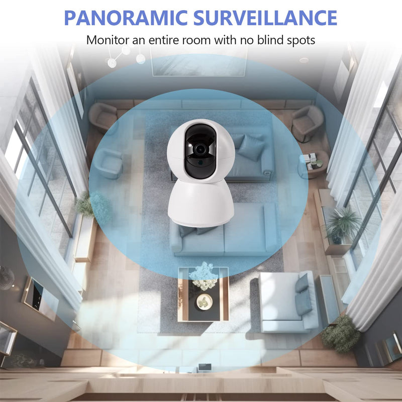 PHYLES Indoor surveillance camera, 1080P WiFi camera surveillance indoor dog camera with app, WiFi camera with intelligent motion detection, two-way audio - PawsPlanet Australia