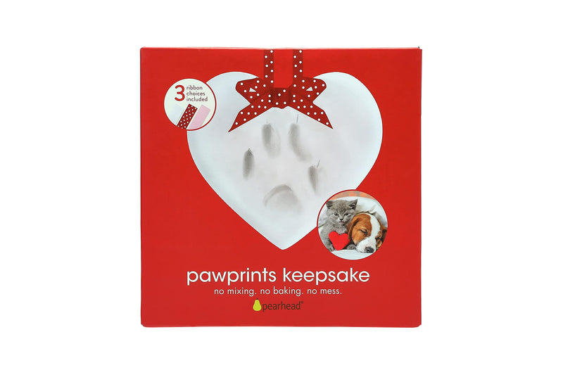 Pearhead Paw Print Heart Ornament - PawsPlanet Australia