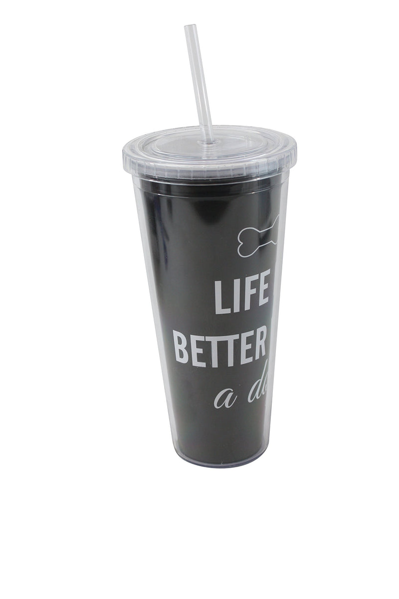 [Australia] - MODPAWS "Life is Better Acrylic Tumbler with Straw 