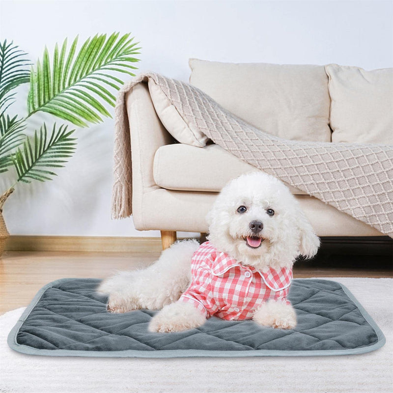 Nobleza Self Heating Cat Pad, Extra Warm Thermal Dog Crate Pad for Indoor Outdoor Pets, Washable Anti-Slip Kennel Mat for Large Medium Small Dogs and Cats 24" × 18" - PawsPlanet Australia