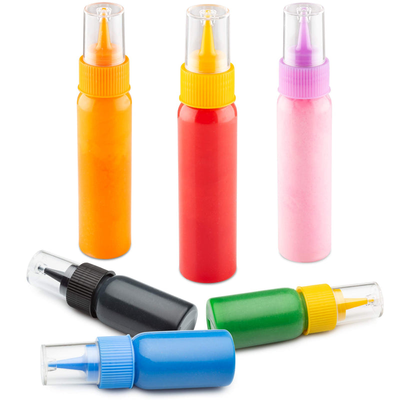 Writer Bottles - 6 Easy Squeeze Applicator Bottles - 3 each (1 and 2 Ounce) - Cookie Cutters and Cake Decorating, Food Coloring and Royal Icing Supplies - PawsPlanet Australia