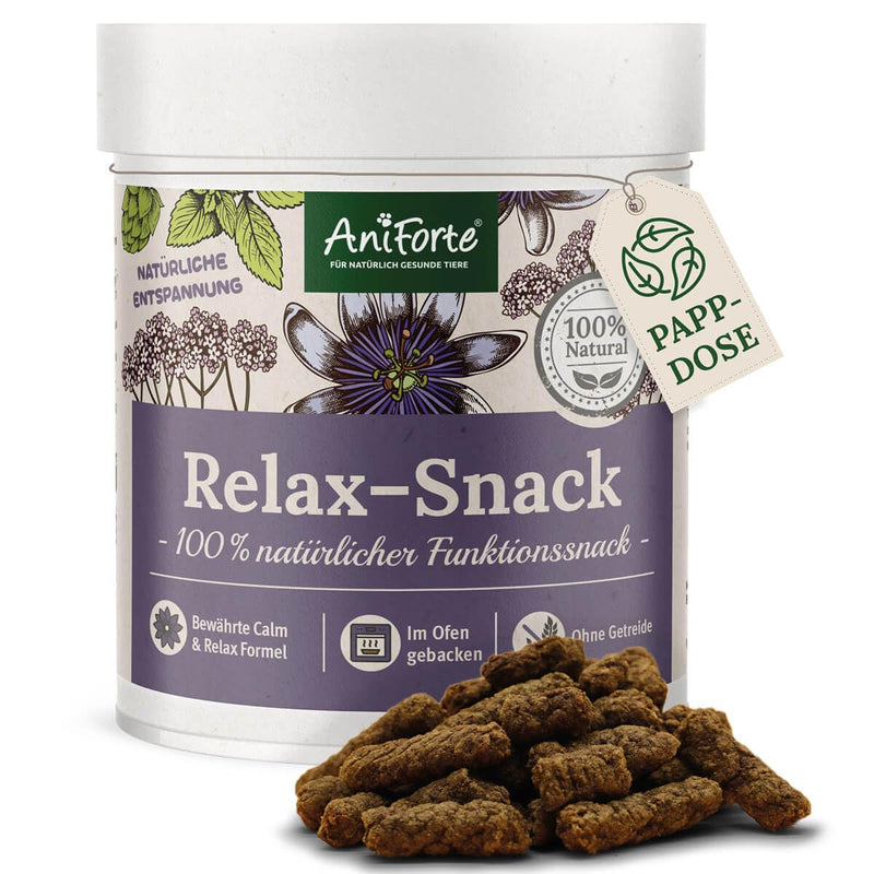 AniForte Relax Snack for Dogs 300g - Natural relaxation & calming, anti-stress snack, with valerian, lemon balm, rosemary, supports stressful situations, anxiety, nervousness - PawsPlanet Australia