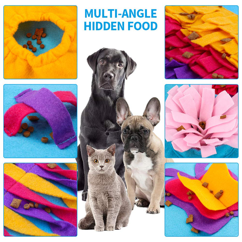 FREESOO Snuffle Mat for Dogs Pet Feeding Mat Puppy Training Pad Puzzle Toys Foraging Mat Blue - PawsPlanet Australia