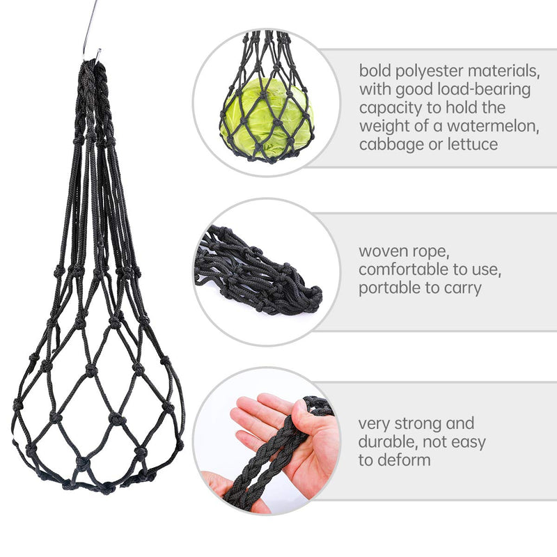 QXUJI Chicken Veggies Skewer Fruit Holder with S Hooks for Hens, Hanging Feeder Toy for Hens, Hen Toys for Chickens, Large Birds Black - PawsPlanet Australia