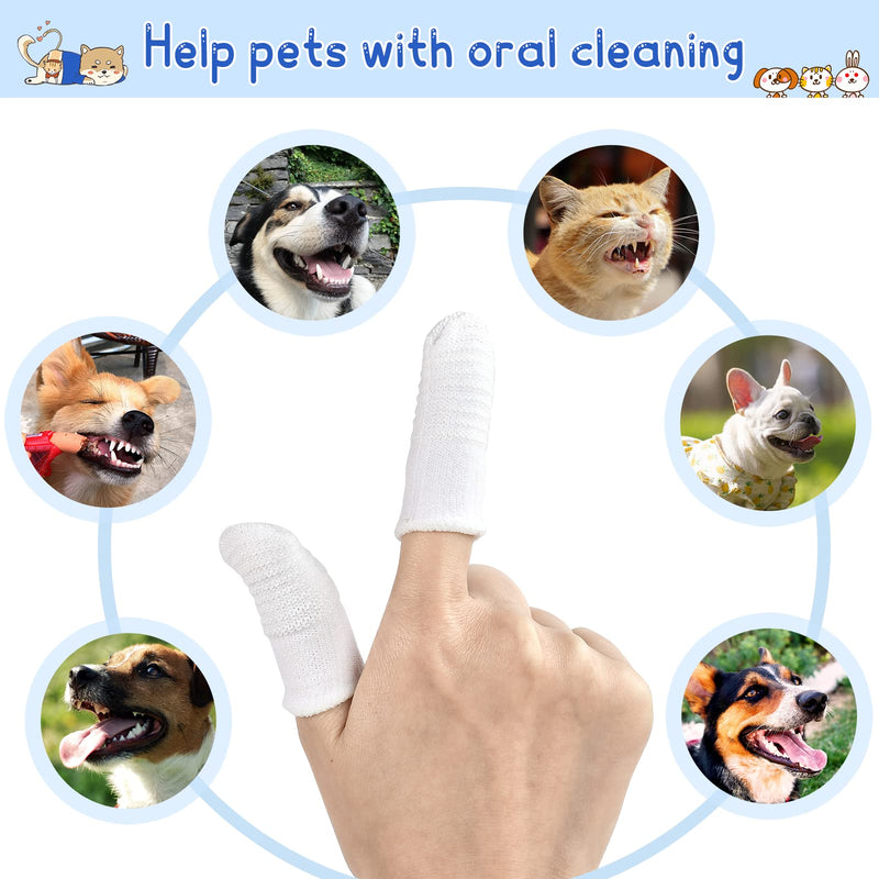 KATELUO Pack of 4 Dog Toothbrush Fingerling, Pet Toothbrush, Cat Dog Finger Toothbrush, Dog Toothbrush, Brushing Teeth, Suitable for Small Domestic Cats and Dogs for Brushing Teeth (4 Pieces) 1 Piece (Pack of 8) - PawsPlanet Australia