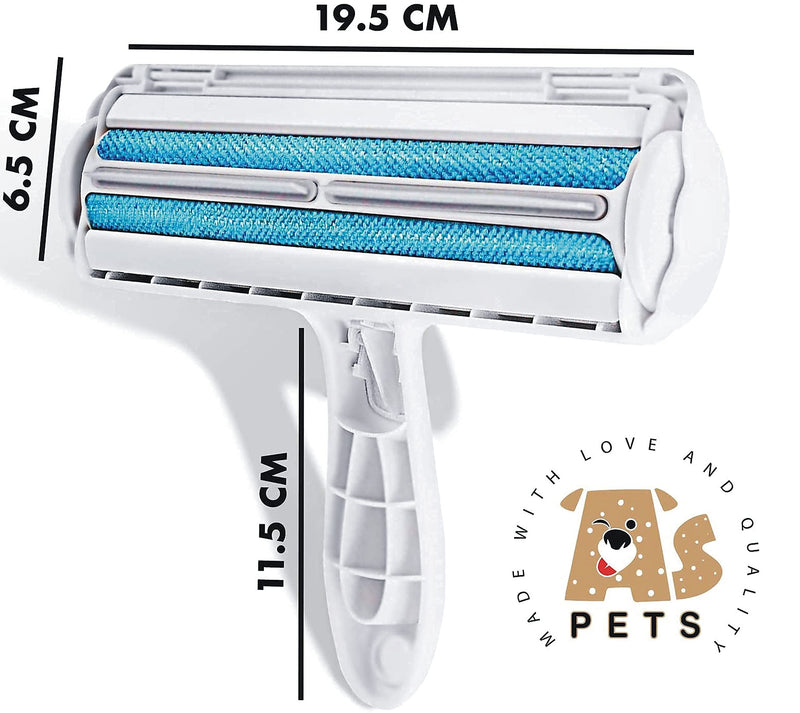 AS Pets Pet hair remover roller fur magic pet hair remover, reusable animal hair removal brush for dogs and cats, easy to self clean, from carpet, furniture, rugs, clothes, bedding, sofa - PawsPlanet Australia