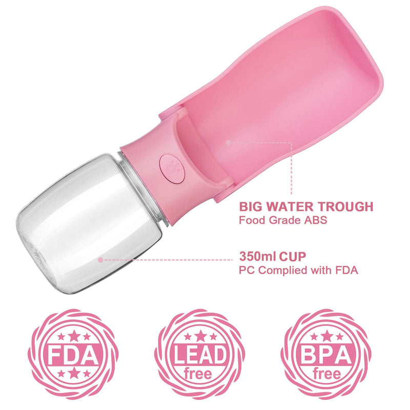 Canareen Foldable Dog Water Bottles - Portable Leak Proof & Food Grade Plastic Dog Travel Water Bottle | Pet Water Bottle for Dog Cat Outdoor Walking Hiking Travel - PawsPlanet Australia