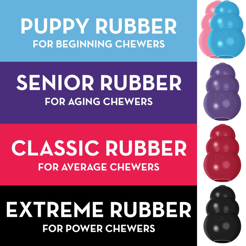 KONG - Puppy Toy Natural Teething Rubber - Fun to Chew, Chase and Fetch (Color May Vary) X-Small Standard Packaging - PawsPlanet Australia