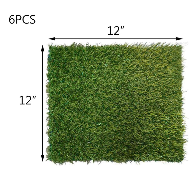 Hamiledyi Chicken Nesting Box Pads 6 Pcs Artificial Grass Rug Carpet Synthetic Turf Mat Nest Box Bedding for Chicken Coop Pet Garden Lawn Indoor Outdoor 12"x12" - PawsPlanet Australia