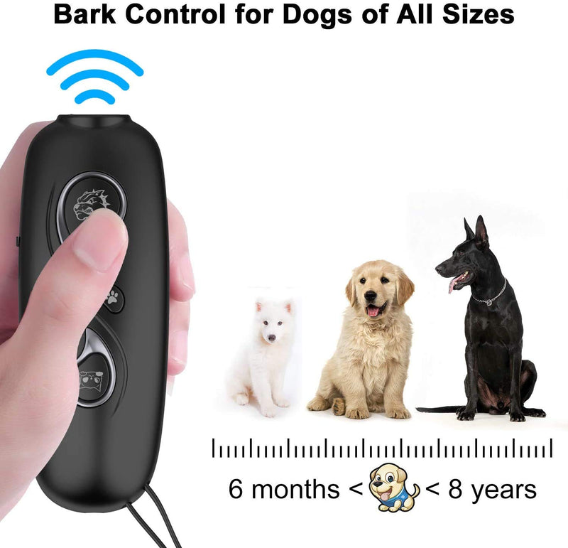 SZBOKE Ultrasonic Dog Bark Deterrent, Anti Barking Device,Dog Barking Control Devices Dog Trainer 2 in 1 Control Range, 16.4 Ft LED with Anti-Static Wrist Strap to Prevent Dogs from Stopping Barking - PawsPlanet Australia