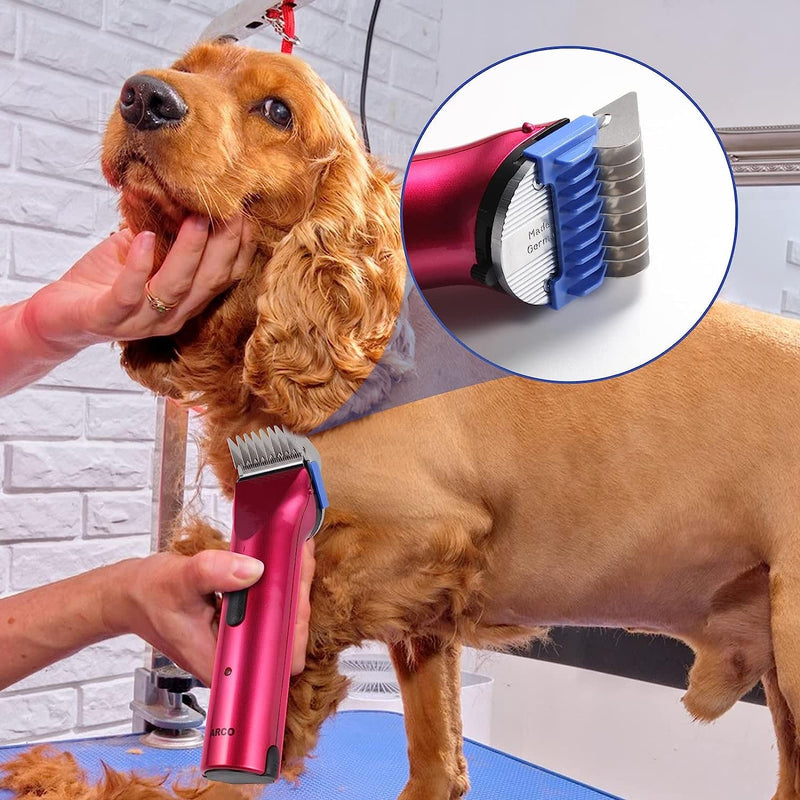 AUDOC Professional Stainless Steel Pet Guide Comb Compatible with Wahl/Moser/Ermila, Pet/Dog/Cat/Horse Claw Trimmer, Fits 5-in-1 Removable Blade - PawsPlanet Australia