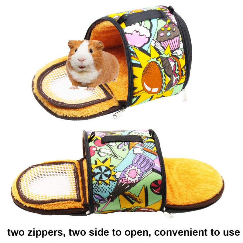 Small Animals Hamster Carrier Bag with Strap Breathable Portable Outgoing Bag for Hamster Hedgehog Squirrel mice Rats Sugar Glider (Upgraded Version) - PawsPlanet Australia