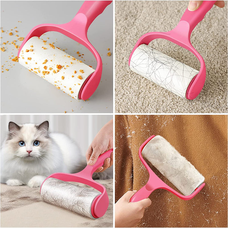 Vebetter Lint Roller, 200 Sheets Lint Roller for Animal Hair, Extra Sticky Lint Roller for Clothes, Sofa, Bed and Carpet, Lint Roller for Animals, Cat Hair, Dog Hair Dust, Lint, with Dispenser. - PawsPlanet Australia