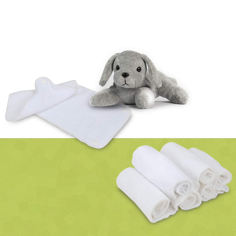 [Australia] - LUXJA Reusable Male Dog Diaper Pads (6 Pack) XS: 7" x 3" 