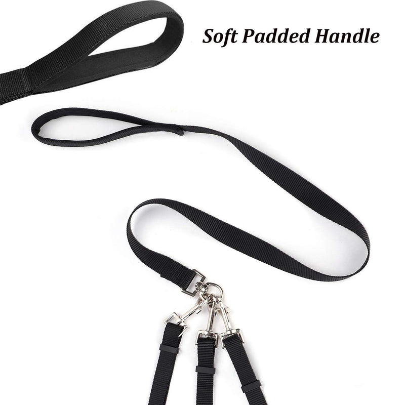 Triple Dog Lead Leash No Tangle Dog Lead for 3 Dogs Dog Training Walking Leash Dog Coupler Lead Three Dogs Adjustable Detachable Nylon Traction Rope Pet Leash for One/Two/Three Dog Cats Pet Walking - PawsPlanet Australia