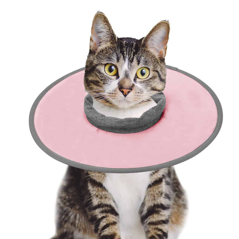 Recovery Collar for Cats, Adjustable Protective Cat Recovery Collar Waterproof Elizabethan Collar for Kittens Puppies After Surgery Stop Licking Wounds (Pink, Size XL) Pink, Size XL - PawsPlanet Australia