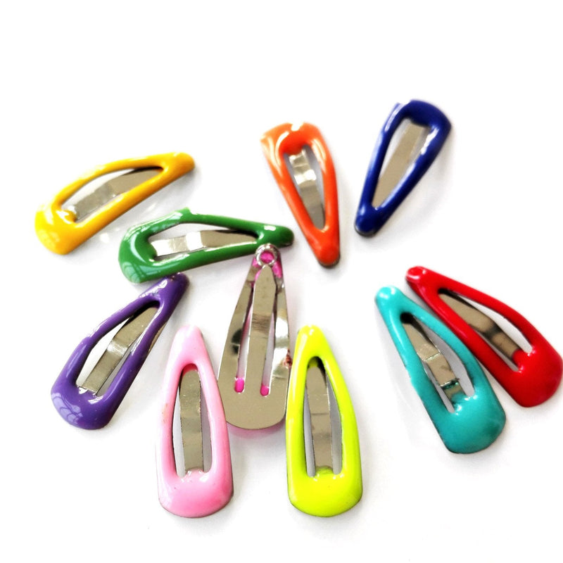 PET SHOW Cute 0.9" Waterdrop Small Snap Hair Clips Pet Grooming Products Dog Cat Puppy Short Hair Accessories Random Color Pack of 20 - PawsPlanet Australia