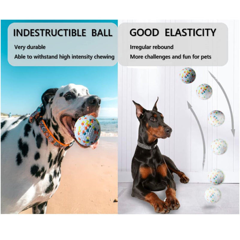 Dog Balls （2 Pack） Ronilp Lightweight for Throwing for Water Indestructible for Large Medium and Puppies Aggressive chewers for Water Jumping Fetch Toss and so on - PawsPlanet Australia