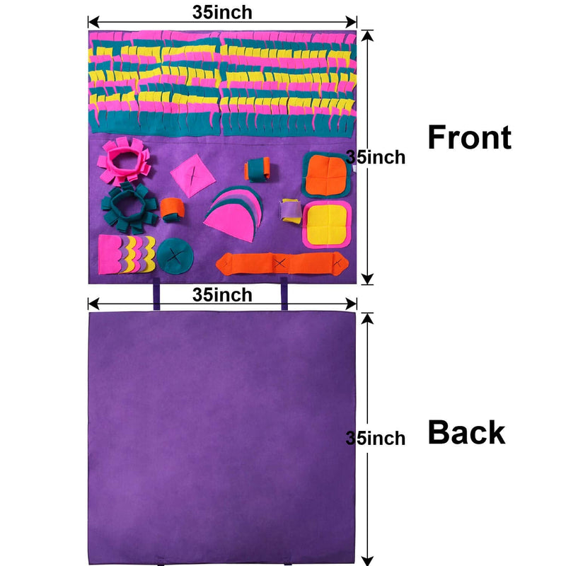 PJDH Dog Sniffing Carpet, Large Pet Mats for Dogs, Soft Pet Nose Work Odor Snuffle Mat - PawsPlanet Australia