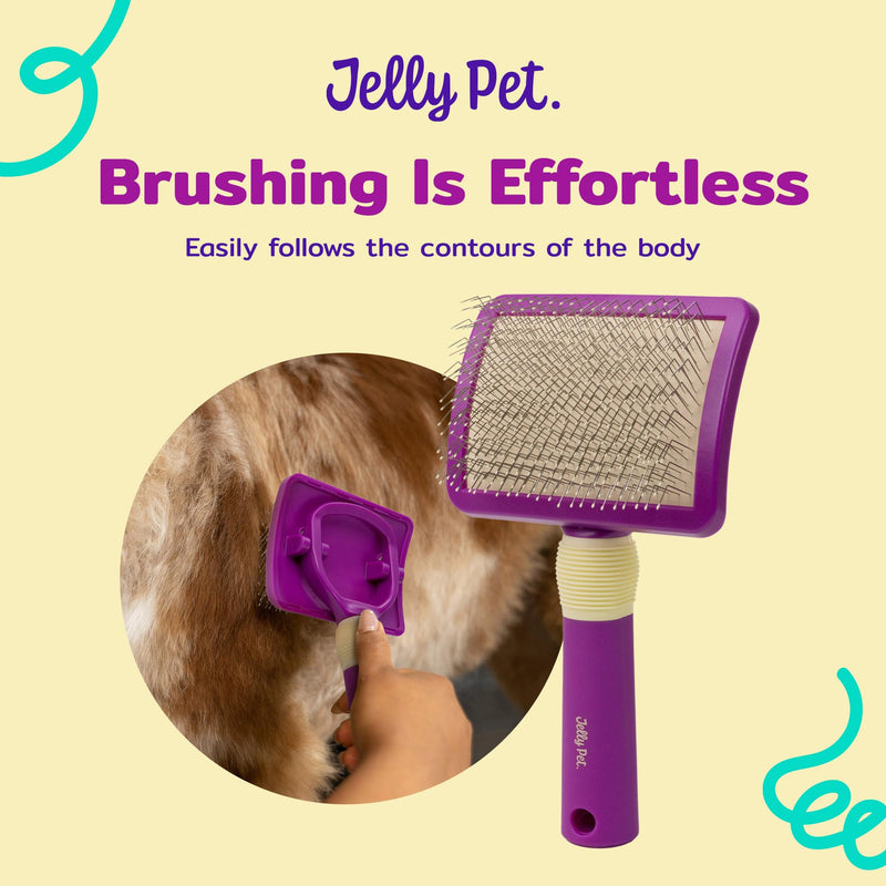 Pivoting Slicker Brush, Moving Brush Head - PawsPlanet Australia