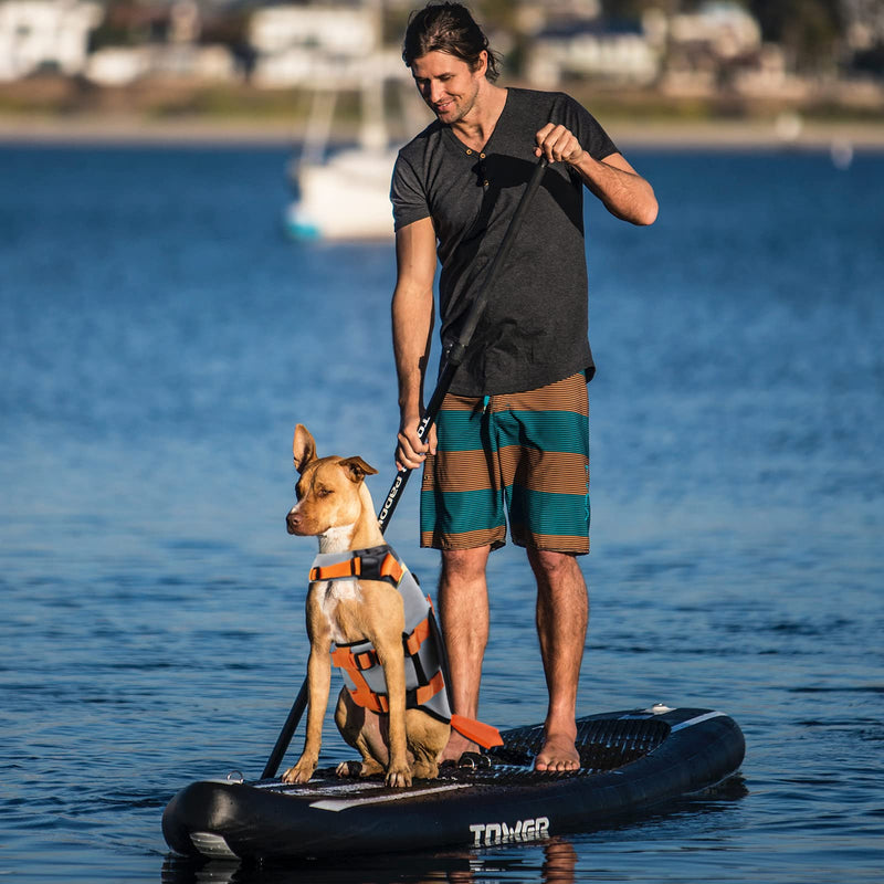 MIGOHI Dog Life Jacket Ripstop Pet Floatation Safety Vest Adjustable Swimsuit Reflective Preserver with Rescue Handle for Swimming and Boating Small, Medium, Large Dogs, Black XS X-Small - PawsPlanet Australia