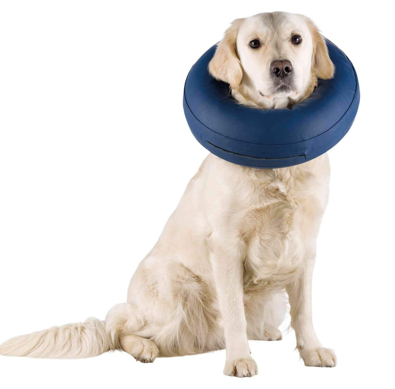 Trixie 19541 Inflatable Safety Collar, XS: 20-24 cm/8 cm, Blue - PawsPlanet Australia