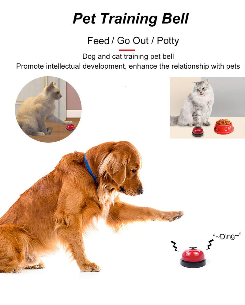 [Australia] - JOYSOG Dog Door Bells for Potty Training,5Pcs Pet Dog Training Kit Pet Supplies,Dog Doorbells with Dog Training Clickers Whistles for Dogs to Ring to Go Outside,Potty,Eating 