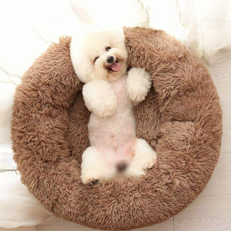 [Australia] - SAVICOS Dog Bed Comfortable Round Donut Cuddler Medium Dog Cat Cushion Bed Ultra Soft Cozy Pet Beds Self-Warming and Cozy for Improved Sleep,Machine Washable 