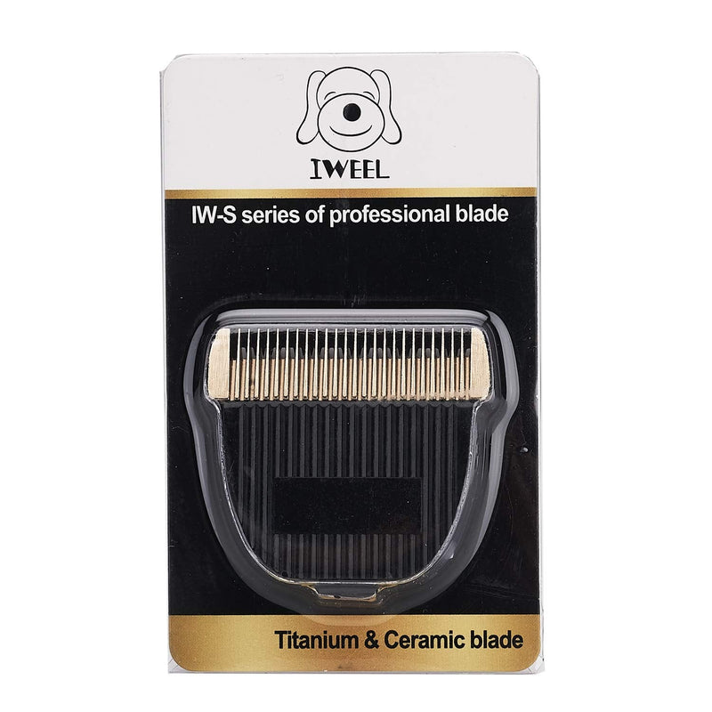 IWEEL Replacement Titanium Blade with Moving Ceramic Blade for IW2689A and IW2691A Cordless Dog Clippers, Cat Shaver and Low Noise Water Proof Electric Dog Trimmer Pet Grooming Kit Replacement Blade - PawsPlanet Australia
