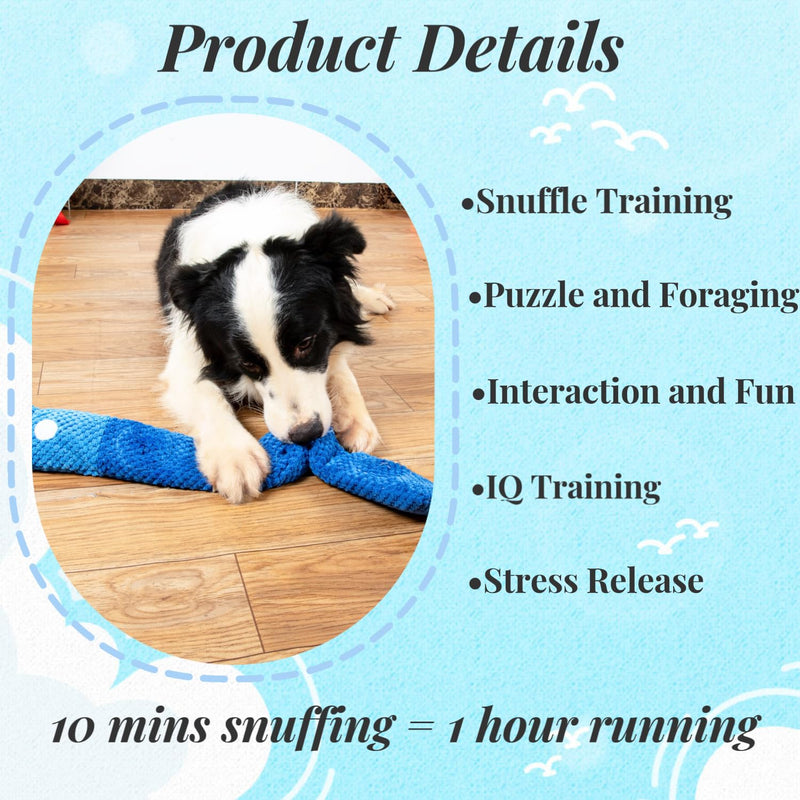CIIVURR Dog Toy Intelligence with Squeaky, Interactive Dog Toy Indestructible Sniffing Carpet for Dogs Training, Sniffing Toy Dog Toy for Medium and Small Dogs - PawsPlanet Australia