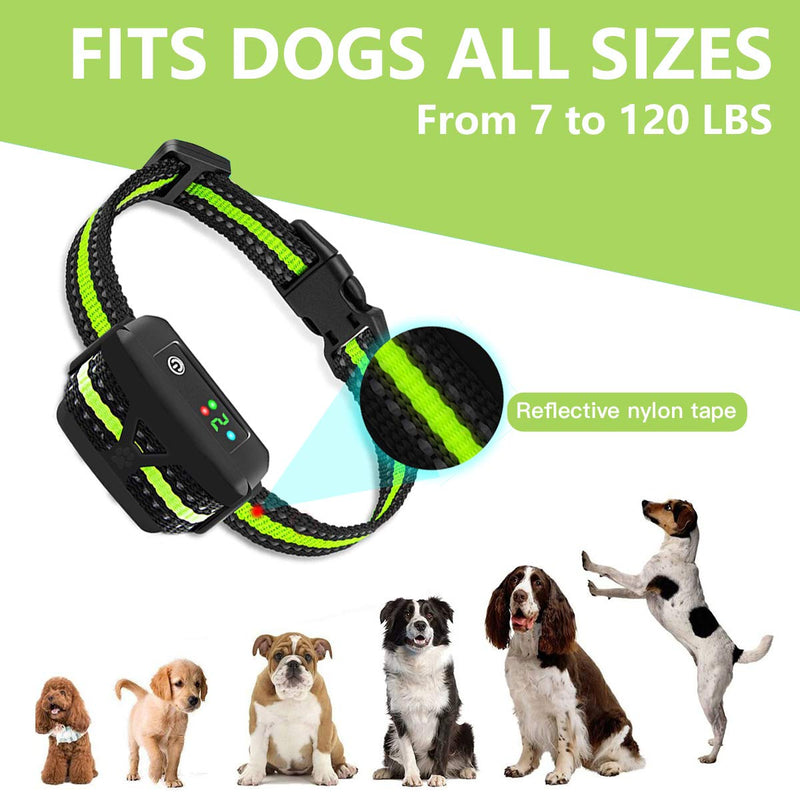 AHJDL Dog Bark Collar -5 Adjustable Sensitivity and Intensity Levels-Dual Anti-Barking Modes Rechargeable/Rainproof/Reflective -No Barking Control Dog Shock Collar for Small Medium Large Dogs black - PawsPlanet Australia