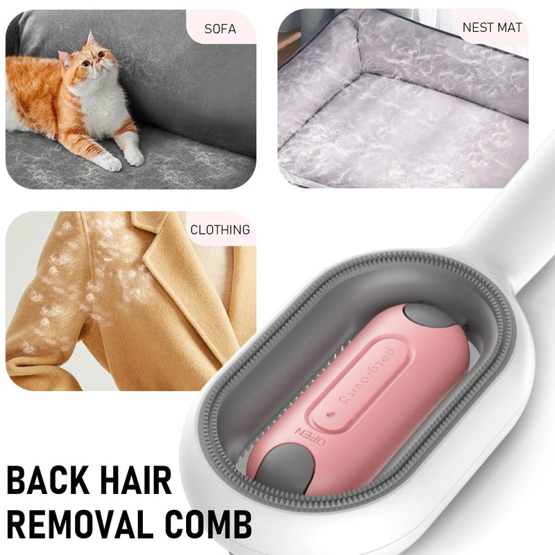 Pack of 2 Pet Hair Removal Comb with Water Tank, Cat Brush Dog Brush, Cleaning Brush with Water, Pet Hair Multifunctional Brush, 3-in-1 Pet Hair Removal Brush, Suitable for Pets - PawsPlanet Australia