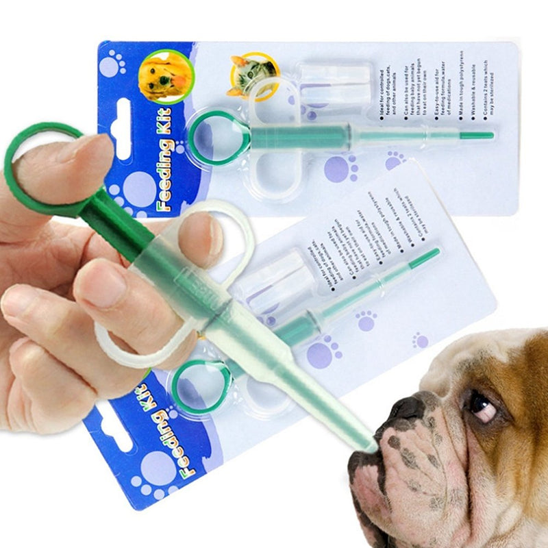 [Australia] - DreamColor Pet Dog Cat Puppy Kitten Medicine Feeder Feeding Tool with Soft Tip Capsule Tablet Pill Pusher 