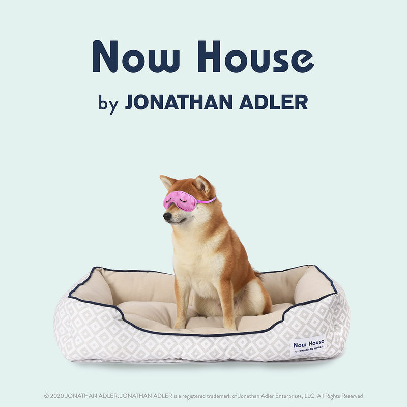 Now House for Pets by Jonathan Adler Washable Dog Beds - Dog Cuddler Bed or Cushion Dog Bed for Small and Large Dogs by Now House by Jonathan Adler - Dog Bed Washable, Pet Bed for Dogs, Puppy Bed Grey Diamond - PawsPlanet Australia