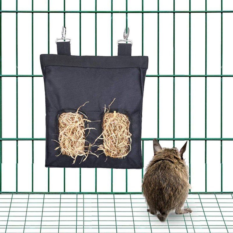 Guinea Pig Hay Bag, Rabbit Hay Feeder, Hay Bag Hanging Feeder Sack for Rabbit Guinea Pig Chinchilla Hamsters Small Animals, Pet Essential Feeder Storage Bag S:9.1 X 11X 1.02 INCH - PawsPlanet Australia