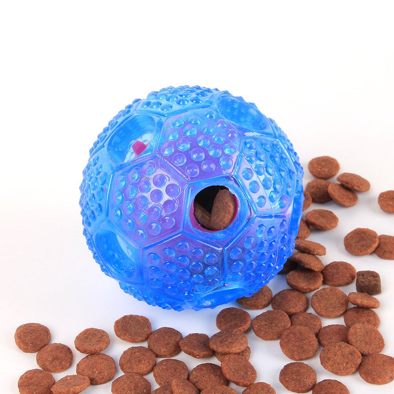 Puzzle Interactive Dog Chew Toys - Great Treat Dispensing Dog Toys for Puppy Medium Large Dogs - Tough Durable Dog Ball Cleans Teeth-Blue Blue - PawsPlanet Australia